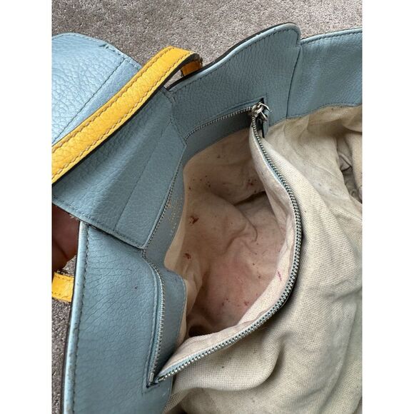 Gucci Swing Yellow Gold Hardware Leather Tote Bag Shoulder Storage Lad - Picture 11 of 16